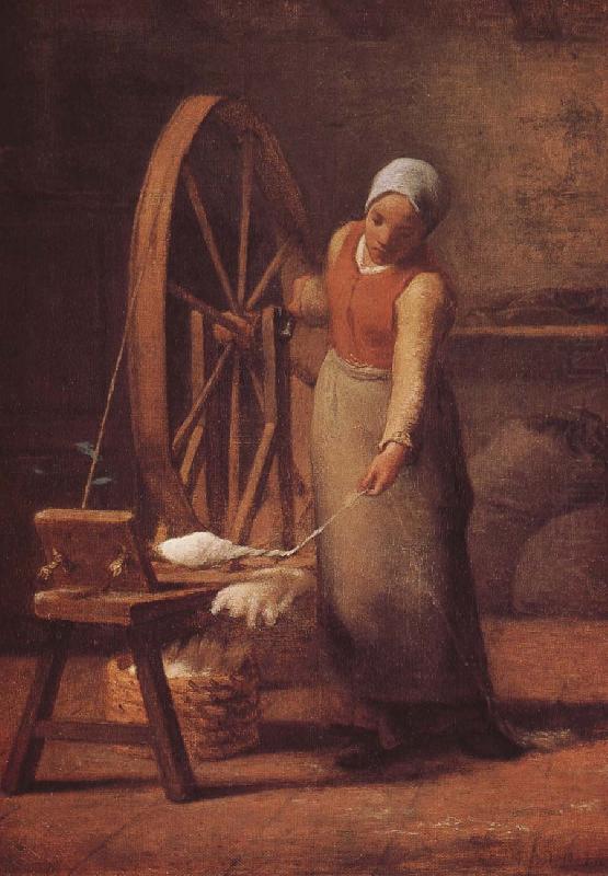 Jean Francois Millet The woman weaving the sweater china oil painting image